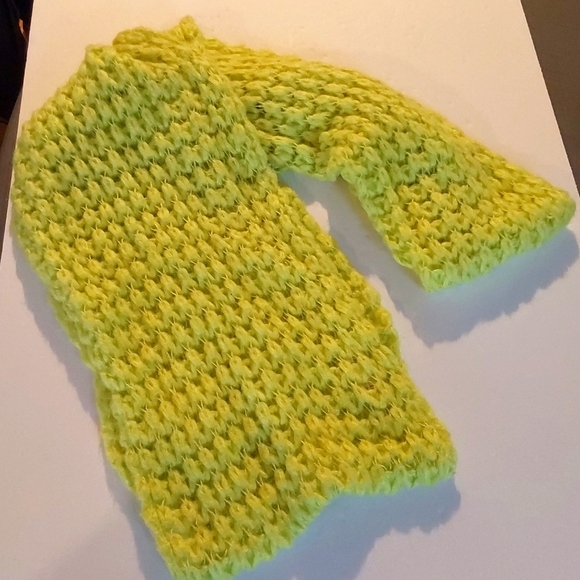Aeropostale Lime Green Chunky Open Knit Infinity Scarf Super Soft Stretchy - Picture 3 of 4